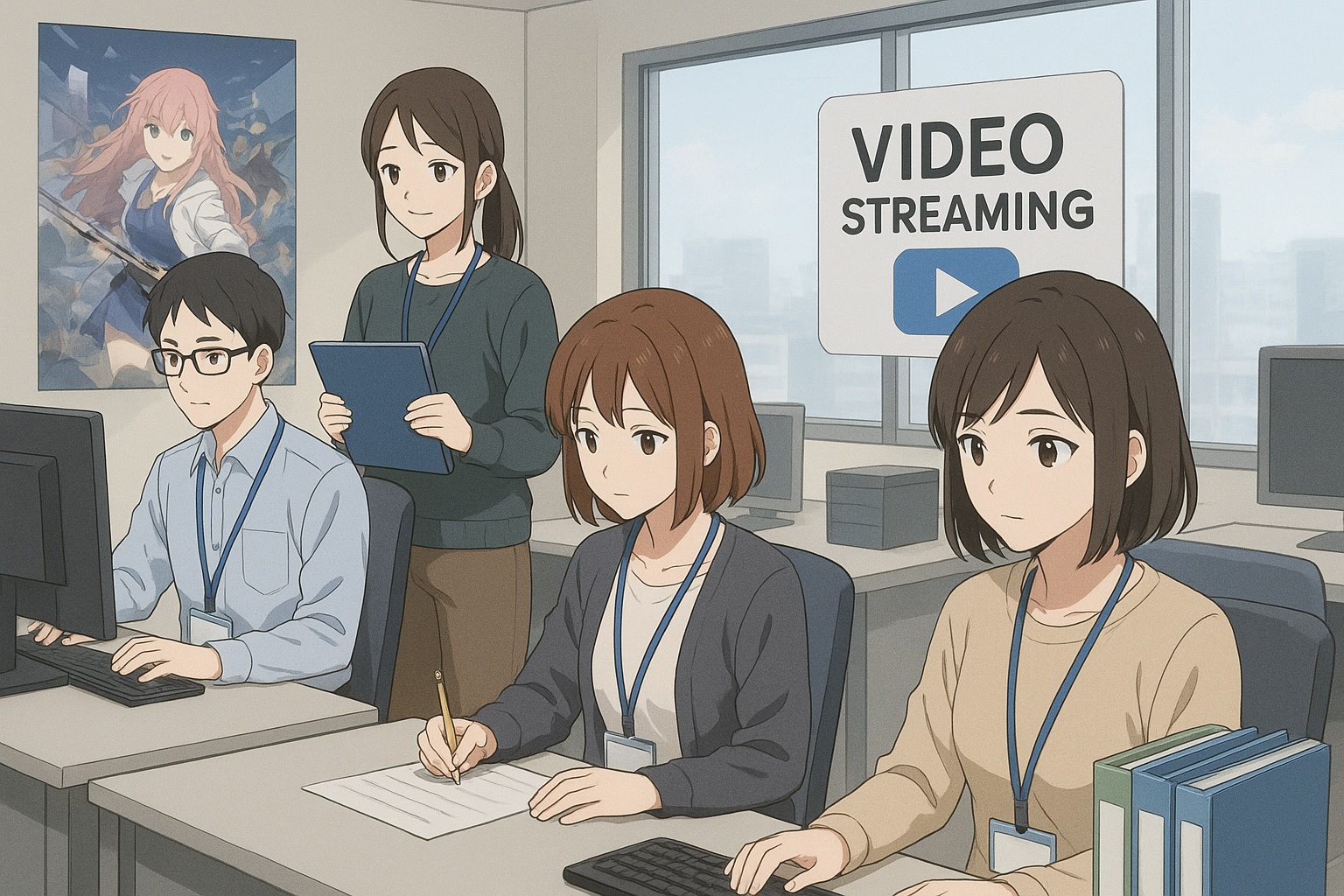 六本木　映像・音楽レーベル　一般事務　アニメ関連